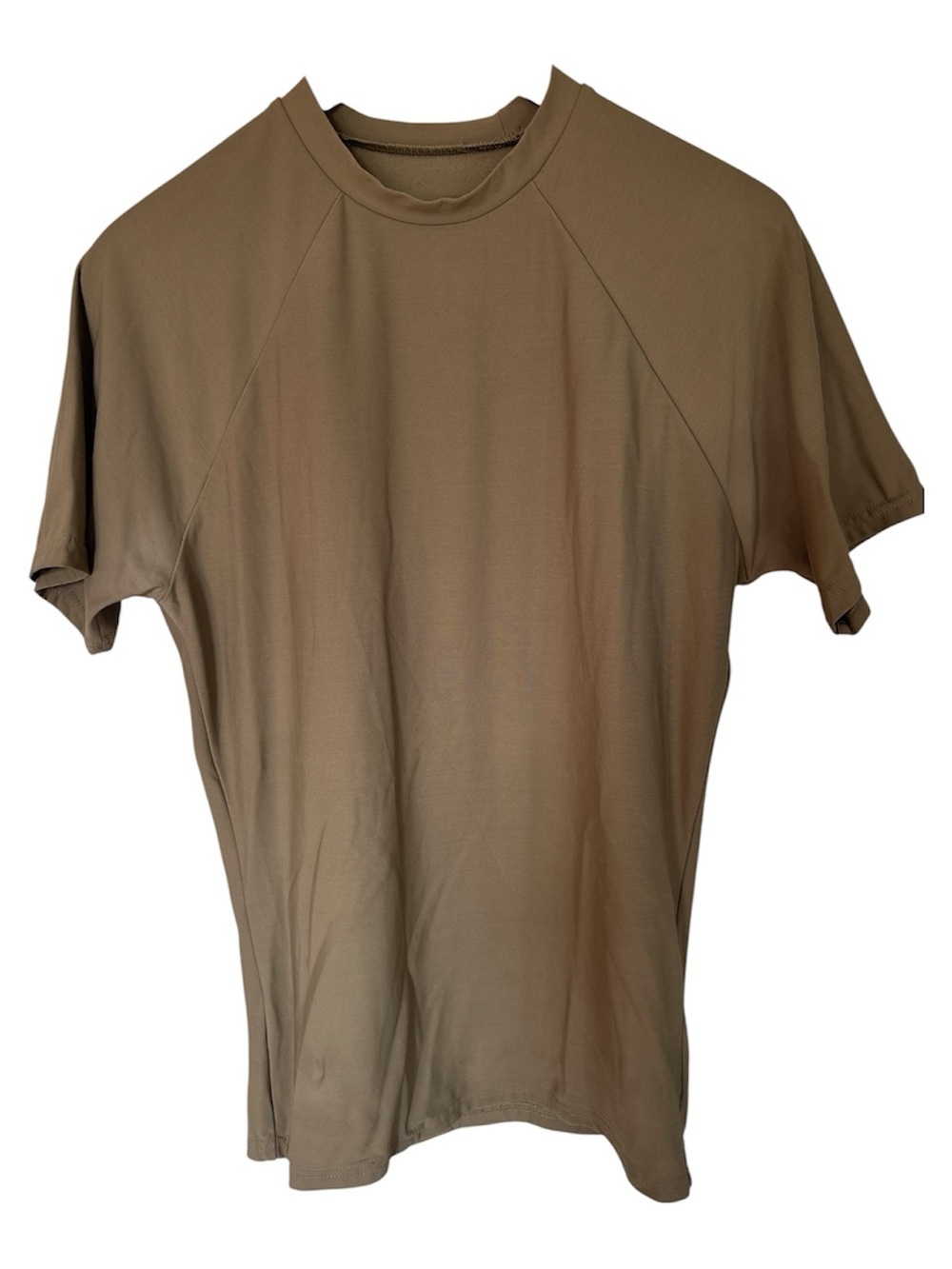 This beige men's workout shirt